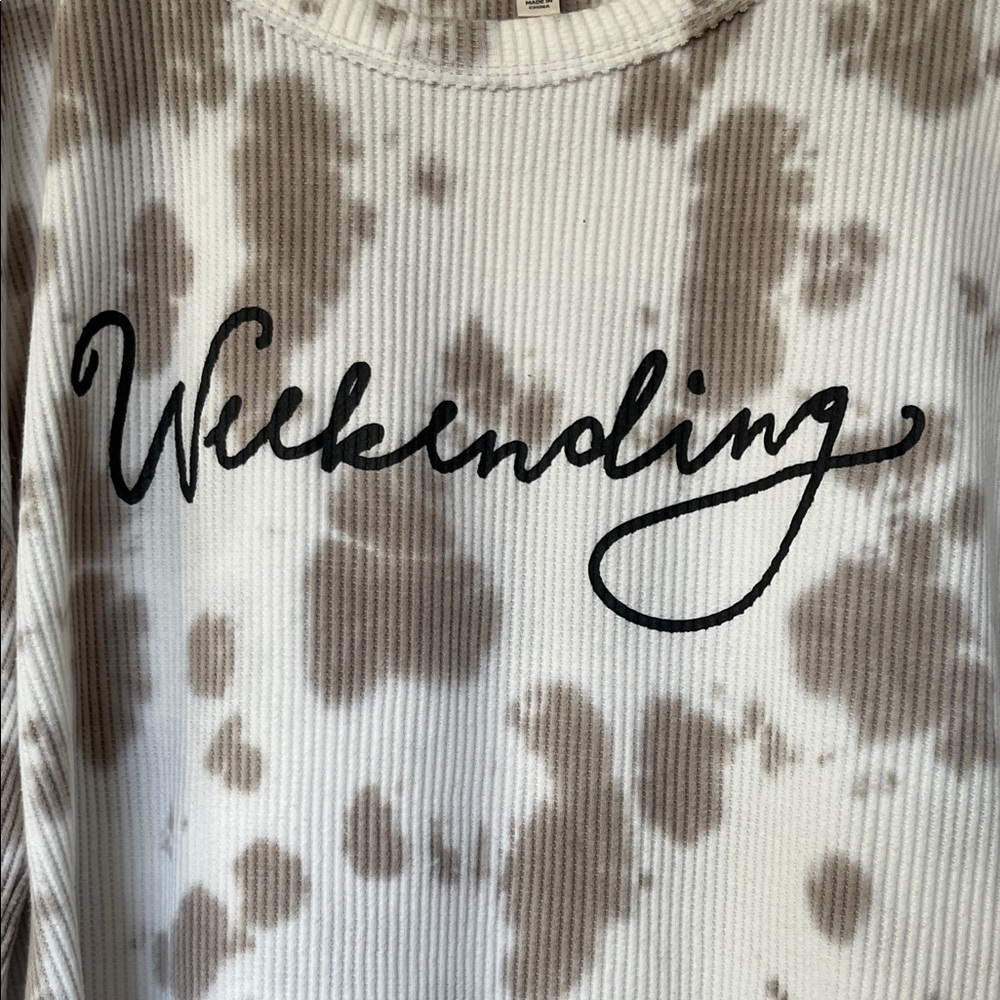 Terra & Sky Brown and White Long Sleeve Tee - Picture 2 of 7